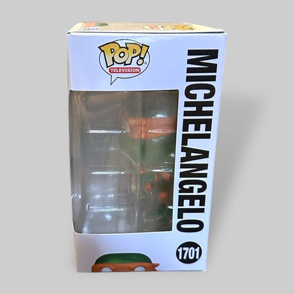 Funko POP! TMNT Michelangelo Translucent Green Exclusive #1701! - Picture 4 of 8